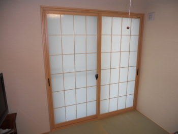 和紙調ガラス＋組子